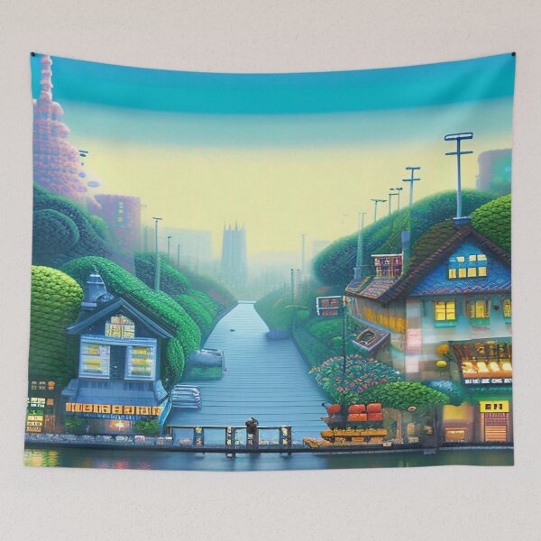 Item preview, Pixelated Horizon designed and sold by Nellisstadia.