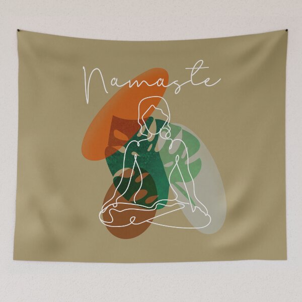 Item preview, Breath yoga relaxing boho artwork  designed and sold by TipTopTapo.