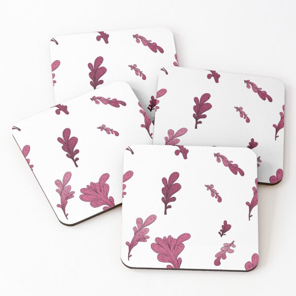 Item preview, Surreal Garnet Plants Print. Illustrated vegetable pattern. designed and sold by IlustradoArts.