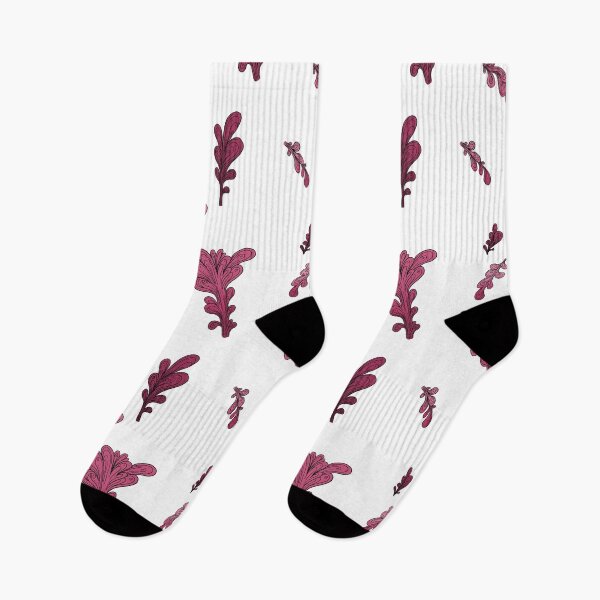 Item preview, Surreal Garnet Plants Print. Illustrated vegetable pattern. designed and sold by IlustradoArts.