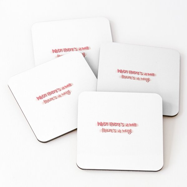 Item preview, when there's a will there's a way motivational quote designed and sold by enkdesign.