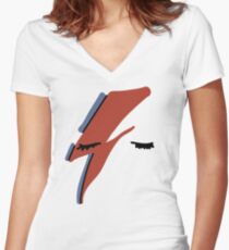David Women's Fitted V-Neck T-Shirt