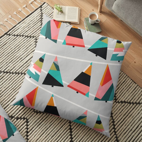 Xmas Trees Floor Pillow