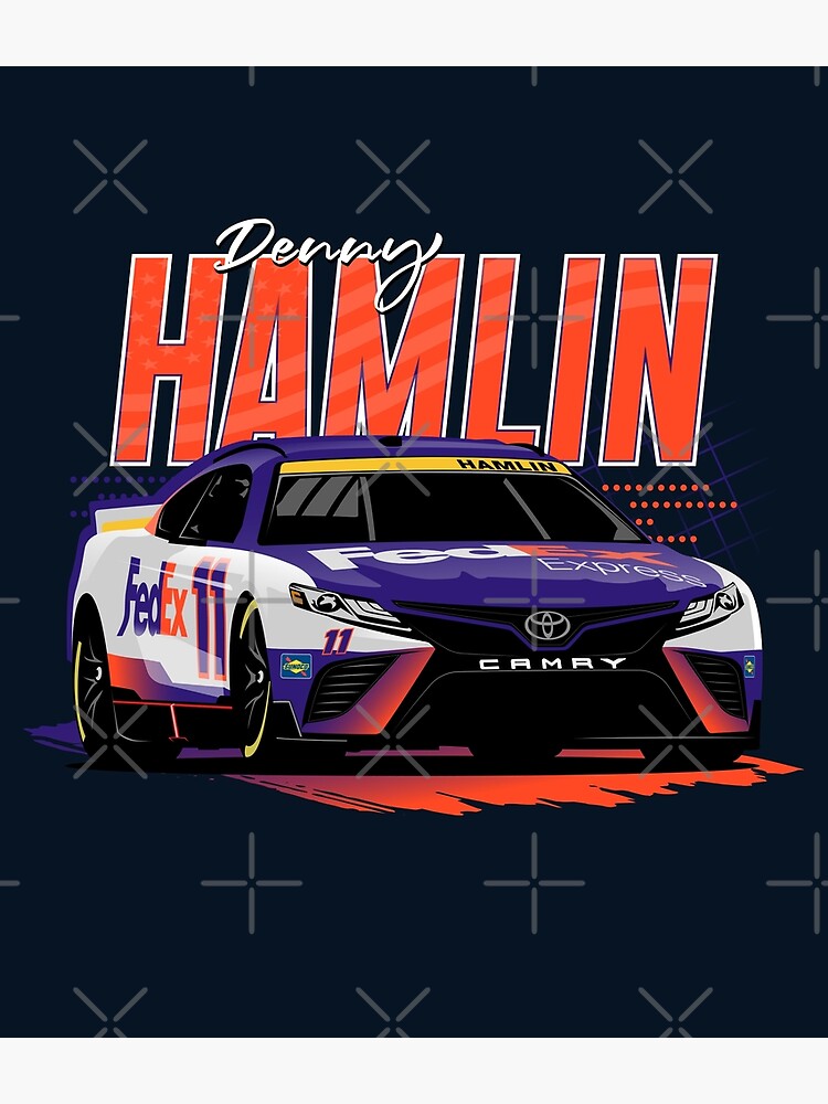 Nascar Denny Hamlin - Boys Racing Sports Wallpaper Border 