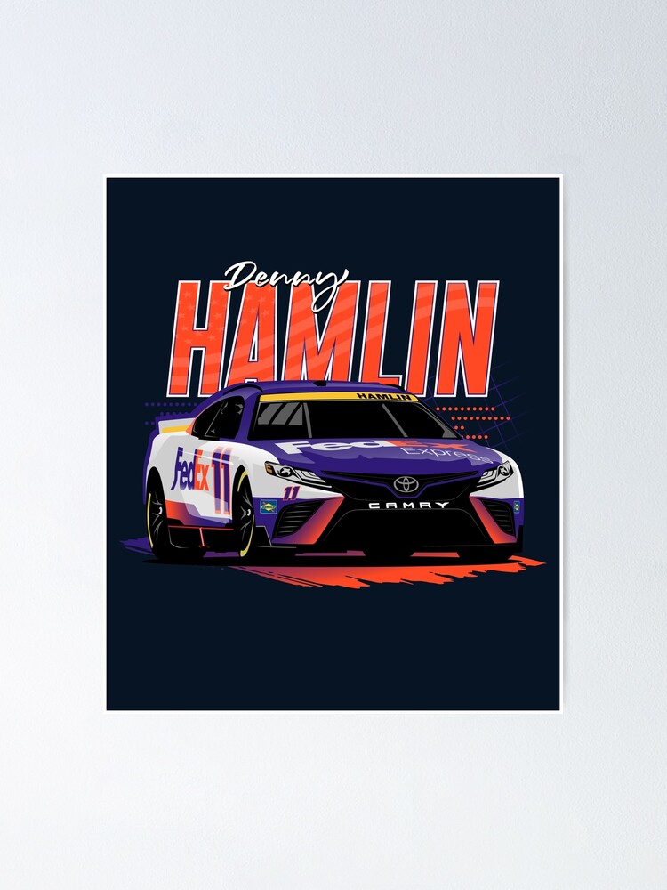 Nascar Denny Hamlin - Boys Racing Sports Wallpaper Border 