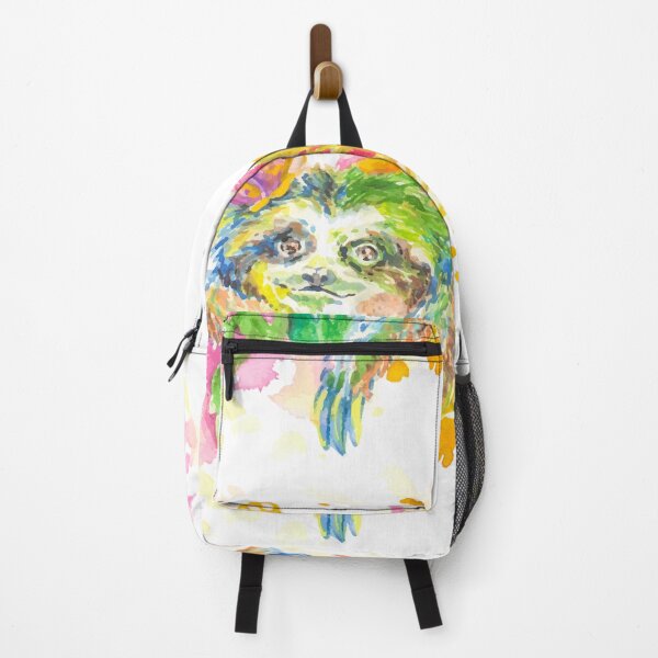 Item preview, Beautiful Sloth with Flowers Splash Paint designed and sold by Shekevara.