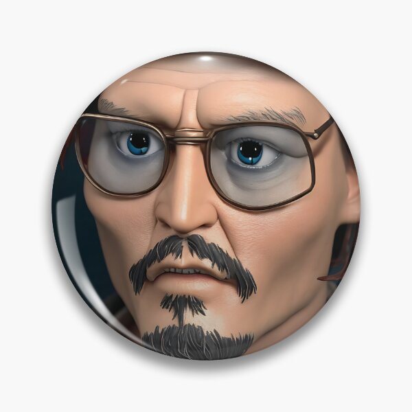Artikelvorschau, Johnny Depp 3D-Darstellung entworfen und verkauft von HappyAiCcidents.