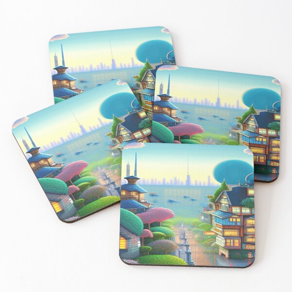 Item preview, Pixelated Cityscape Reality and Illusion designed and sold by Nellisstadia.