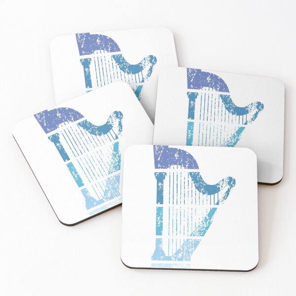 Item preview, retro harp designed and sold by piesdesignart.