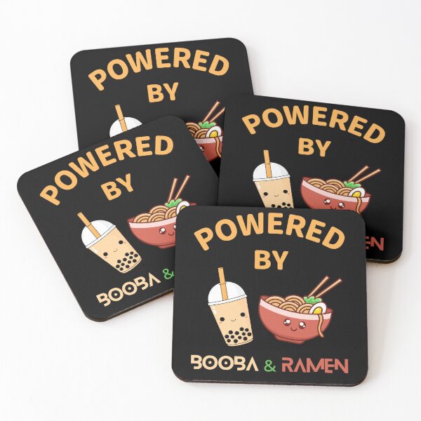 Item preview, Powered By Booba And Ramen, Kawaii Booba And Ramen, Japan Anime Food, Foodie,Asian Foods, Bubble Tea, Boba Tea Gift, Harajuka, Japanese Culture designed and sold by Diferenty Shop  ⭐⭐⭐⭐⭐.