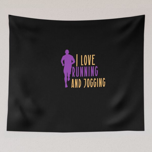 Item preview, I love running and jogging designed and sold by mahmoudfarrag.