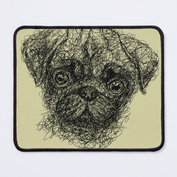Item preview, Pug Mops - Doodle Art designed and sold by Kabira77.