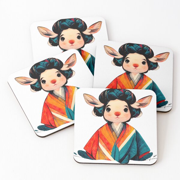 Item preview, Cute Rudolph Ukiyo-e style designed and sold by NoNameCreator.