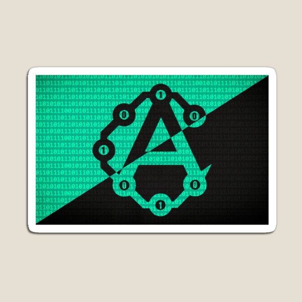 Item preview,  Crypto-Anarchy Flag Turquoise-Black Symbol 0101 designed and sold by Liberancaps.