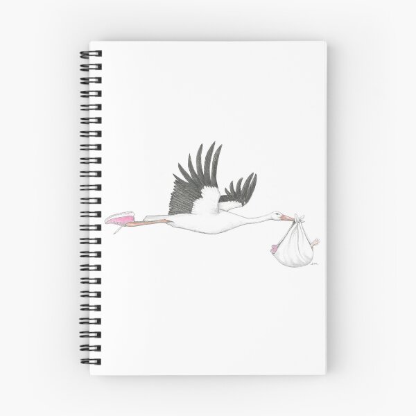 Item preview, Stork in Running Shoes designed and sold by JimsBirds.