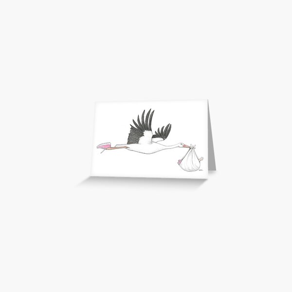 Item preview, Stork in Running Shoes designed and sold by JimsBirds.