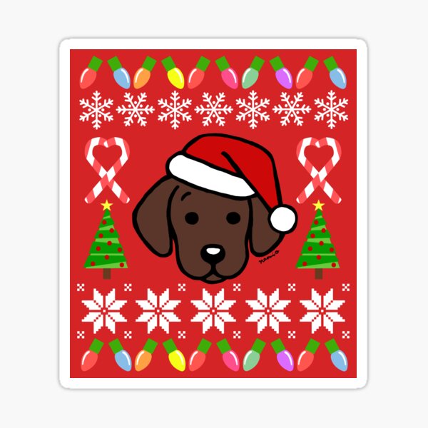 chocolate labrador christmas jumper