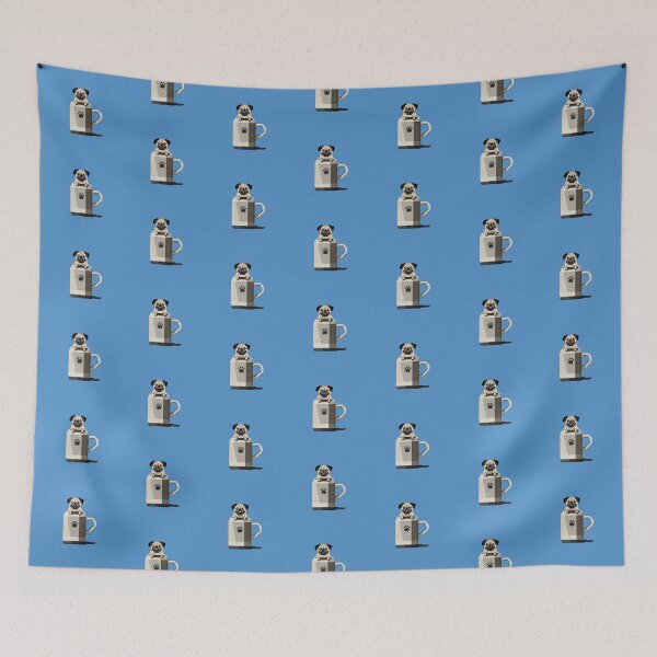 Item preview, Pug Life (Picton Blue)  designed and sold by PixelByFatbeard.