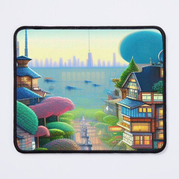 Item preview, Pixelated Cityscape Reality and Illusion designed and sold by Nellisstadia.