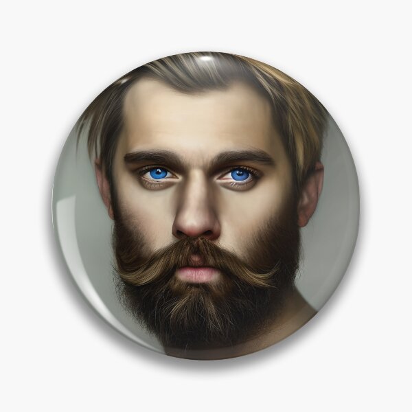 Item preview, Young Bearded Man- Blue Eyed Cutie designed and sold by LthrDaddyBear.