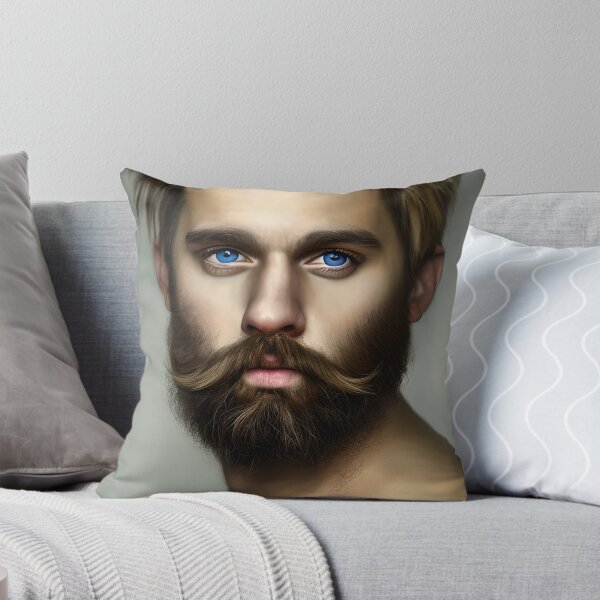 Item preview, Young Bearded Man- Blue Eyed Cutie designed and sold by LthrDaddyBear.
