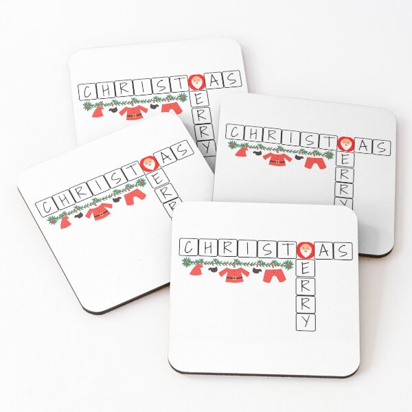 Item preview, Merry Christmas crossword puzzle designed and sold by PlumeInZeMug.