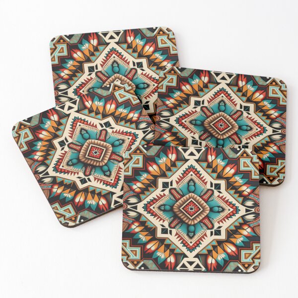 Item preview, Bright Colorful South American Pattern, Native, South West designed and sold by CosyBubble.