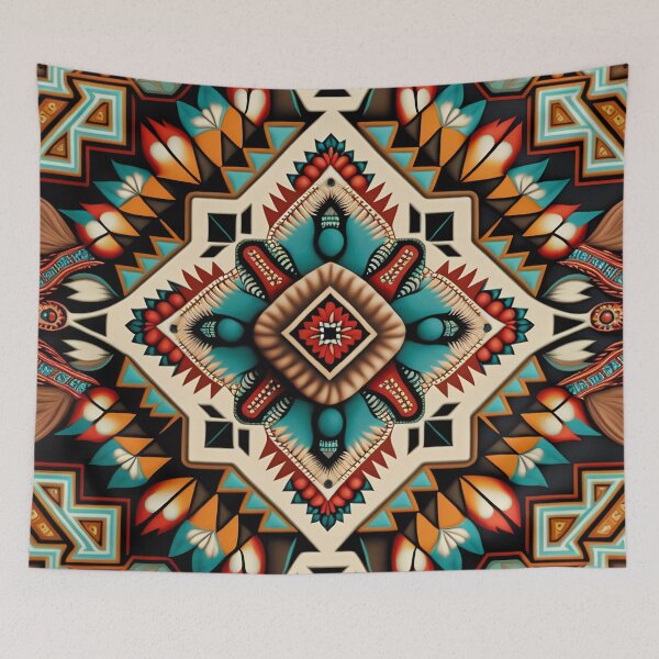 Item preview, Bright Colorful South American Pattern, Native, South West designed and sold by CosyBubble.