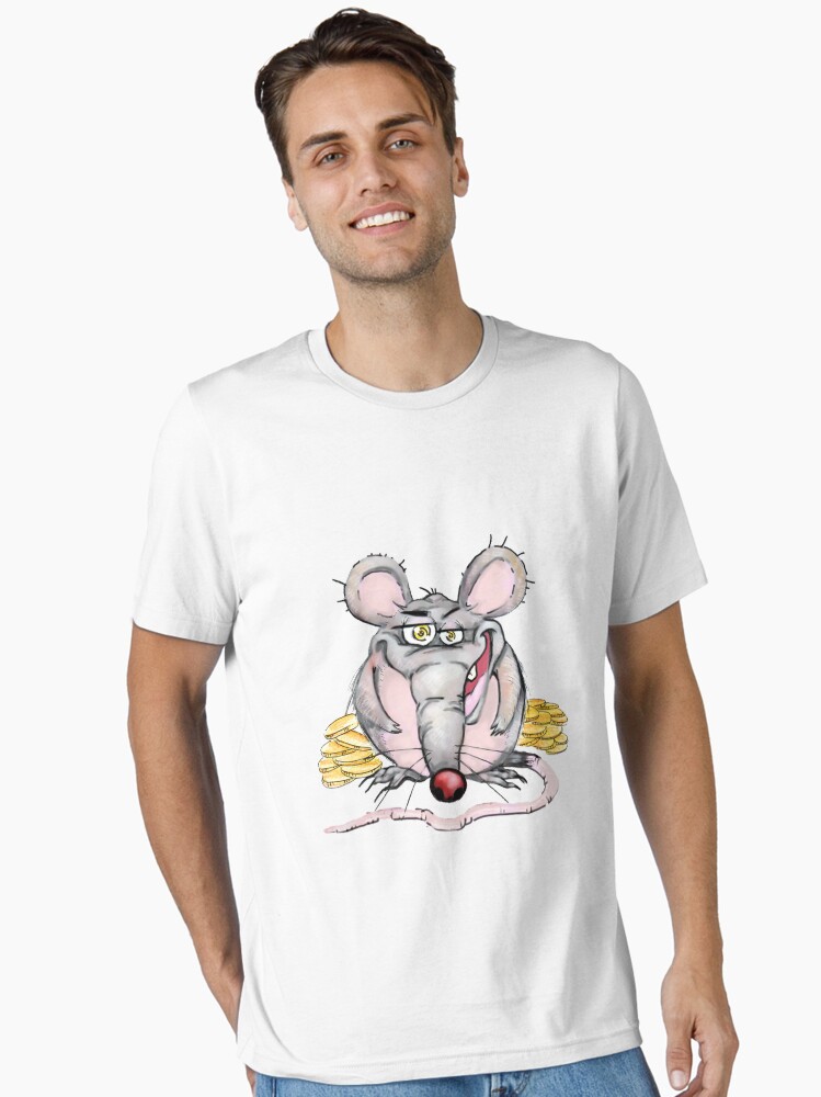 Thumbnail 2 of 7, Essential T-Shirt, Greedy Rat designed and sold by Anthropolog.