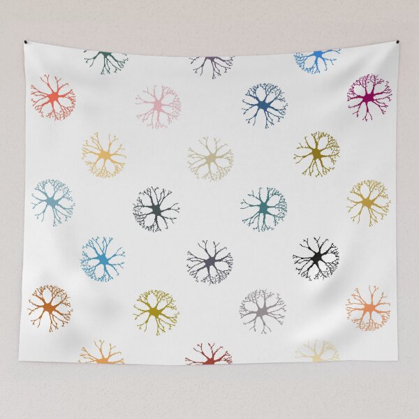 Item preview, Neuronal Abstract Multicolour Art designed and sold by Pixel4Art.