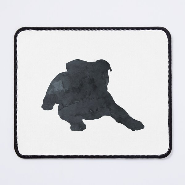 Item preview, English Bulldog Black Dog Silhouette, Simple, Minimalist designed and sold by BittenByErmines.