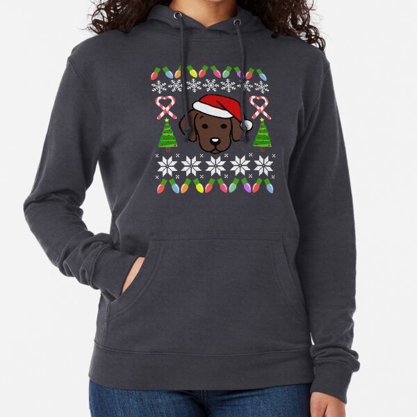 chocolate lab christmas sweater