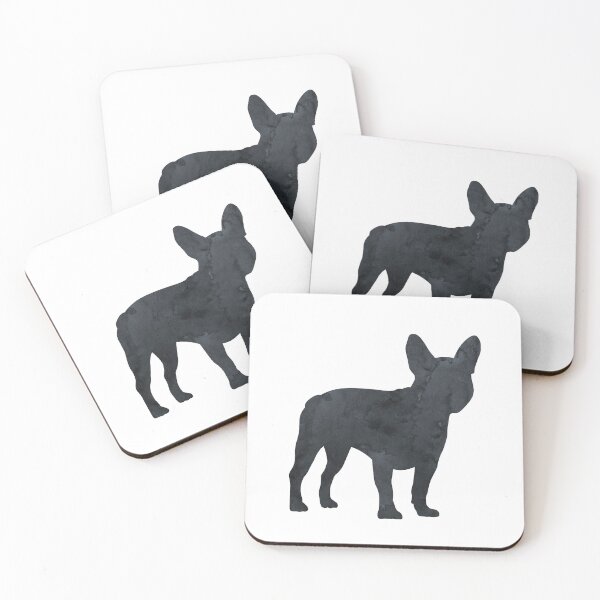Item preview, French Bulldog, Frenchie, Black, Dog Silhouette, Simple, Minimalist designed and sold by BittenByErmines.