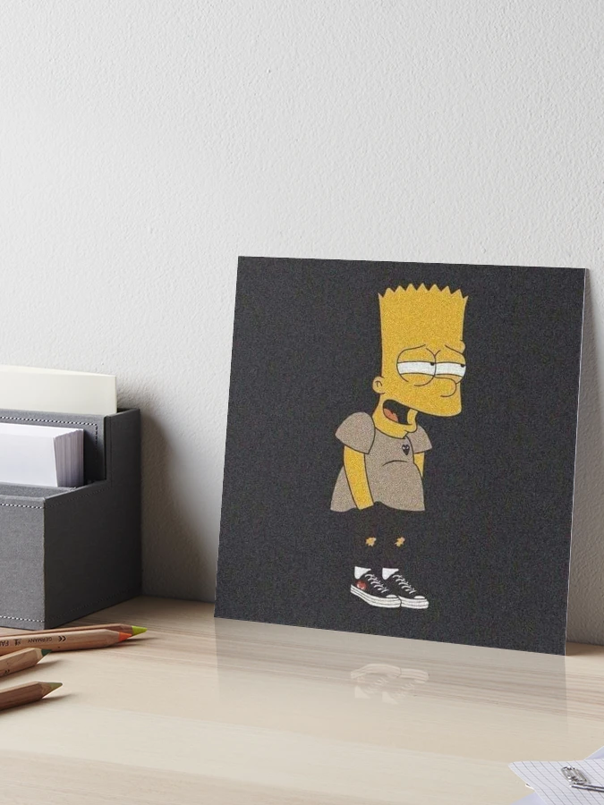 Sticker Bart Art Board Print for Sale by Stre1f