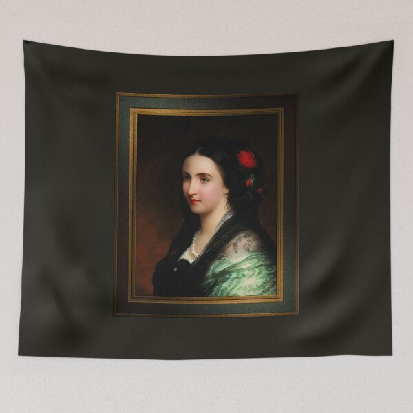 Item preview, Empress Carlota of Mexico by Hermann Winterhalter Remastered Xzendor7 Classical Art Old Masters Reproductions designed and sold by Xzendor7 Digital Art Creations.
