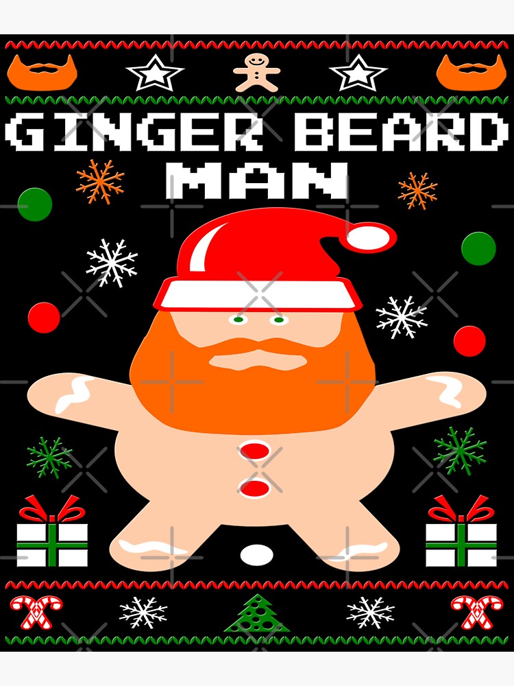 Thumbnail 3 of 3, Magnet, Ginger Beard Man Christmas designed and sold by EthosWear.