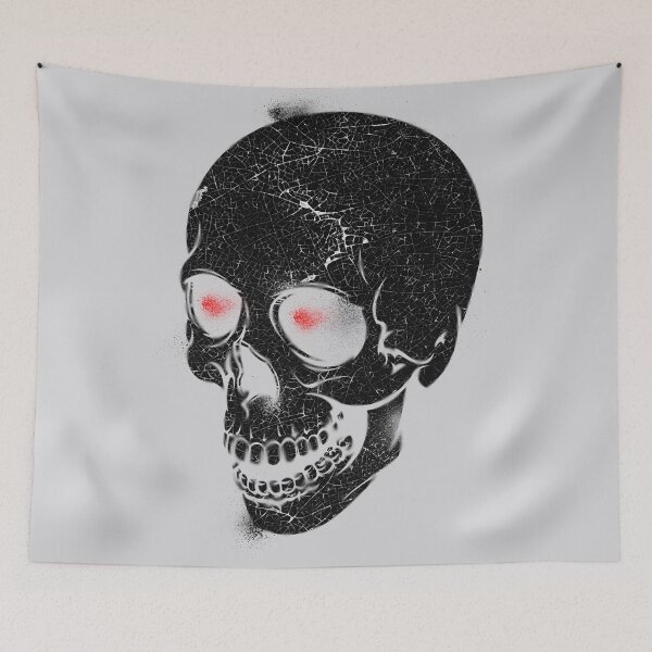 Item preview, Skull tag black designed and sold by ladstudio.