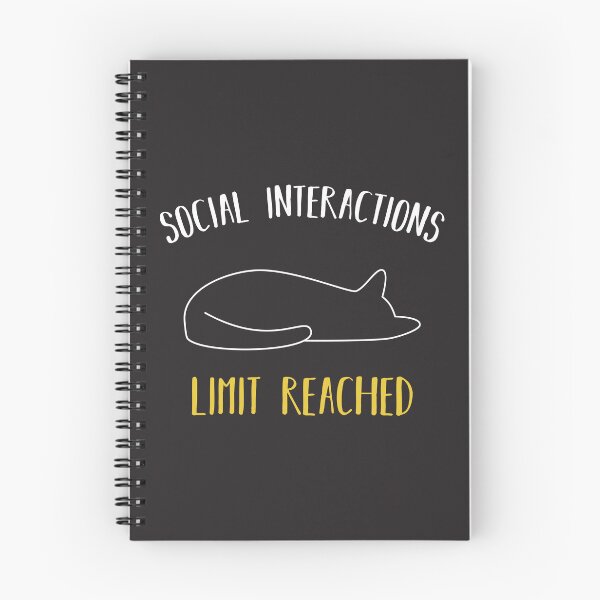 Item preview, My Social Interactions Limit Has Reached Cute Sleeping Cat  designed and sold by munochill.