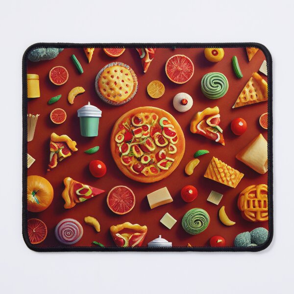 Artikelvorschau, Abstract Fun Food Pattern Digital Painting entworfen und verkauft von CodeAndColors.
