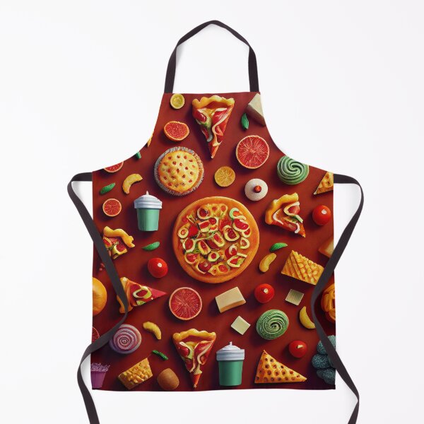 Aperçu de l'œuvre Abstract Fun Food Pattern Digital Painting créée et vendue par CodeAndColors.