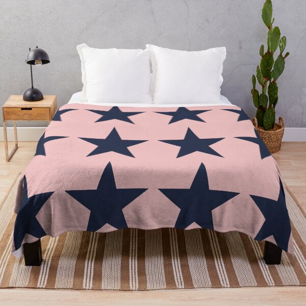 Item preview, Large NAVY BLUE and BABY PINK STARS  designed and sold by RachelMacht.
