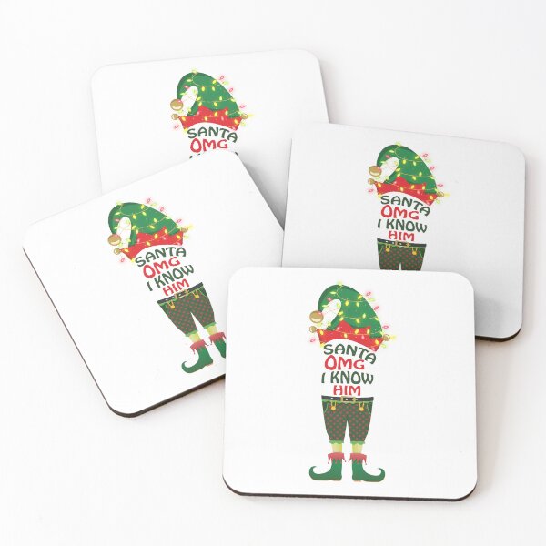 Item preview, Santa OMG I Know Him Merry Christmas Santa Buddy Elf designed and sold by myrosetee.