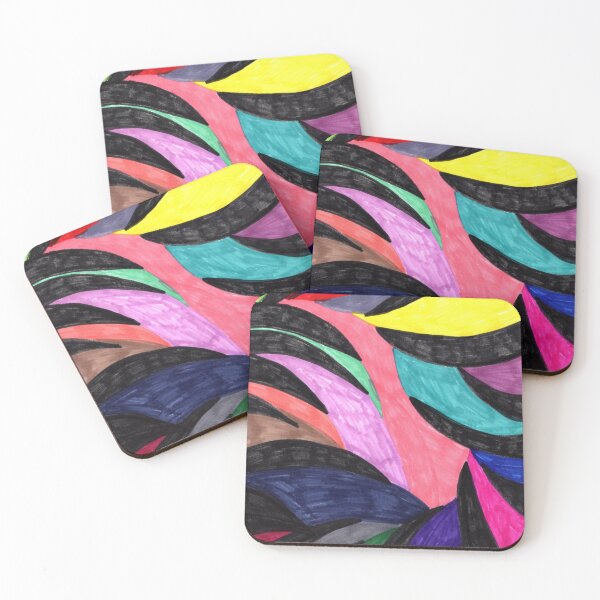 Item preview, Abstract Beachy Rainbow Waves designed and sold by JPArtShop1.