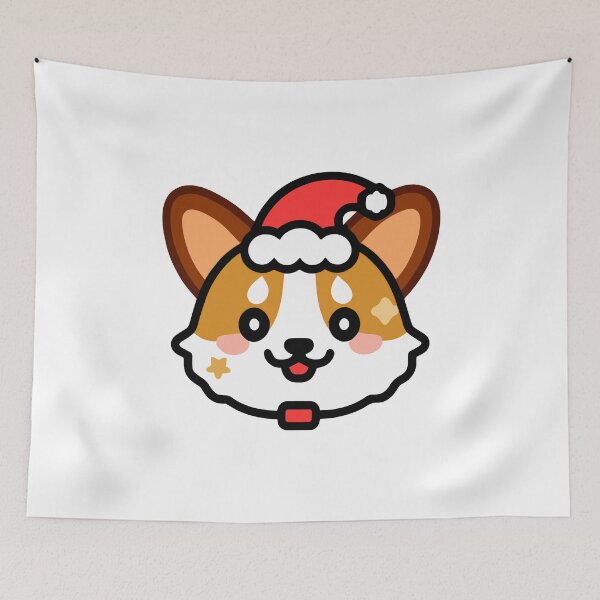Item preview, Sweet christmas kawaii corgi. designed and sold by pierdus.