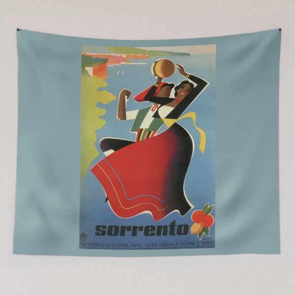 Item preview, Sorrento vintage Italian travel advertising designed and sold by aapshop.