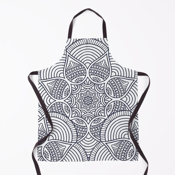 Item preview, The line Art _ Rangoli Edition _ B&W designed and sold by AI-Collections.