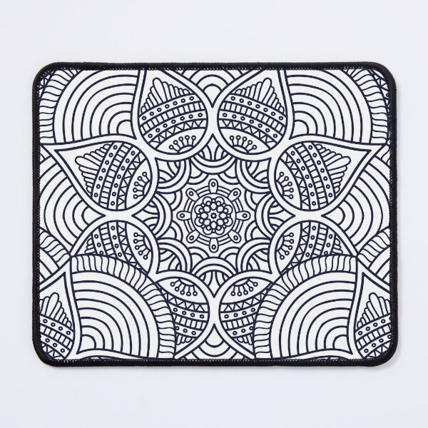 Item preview, The line Art _ Rangoli Edition _ B&W designed and sold by AI-Collections.