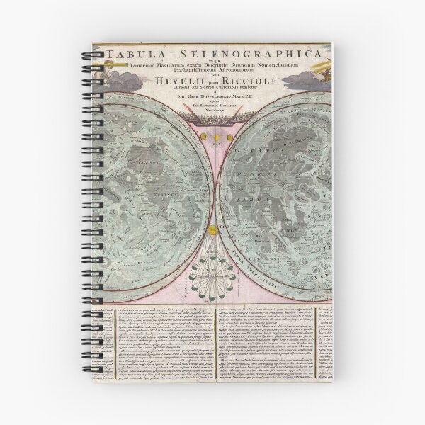 Item preview, Moon Map, Vintage Retro Style designed and sold by Wanderlust77.
