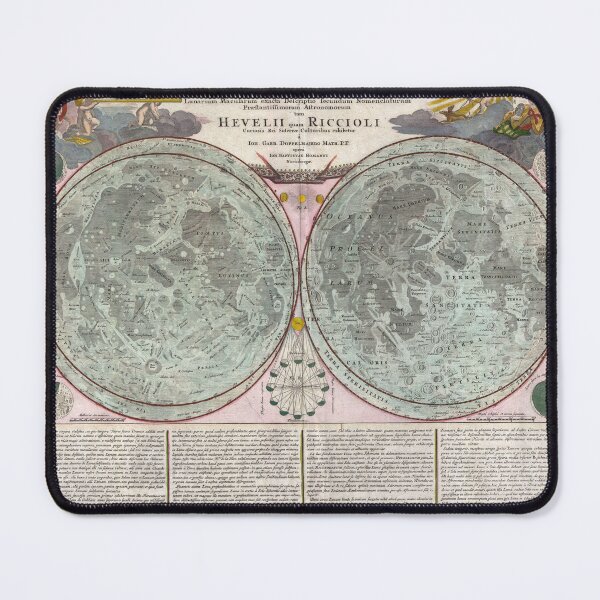 Aperçu de l'œuvre Carte de la lune, style rétro vintage créée et vendue par Wanderlust77.