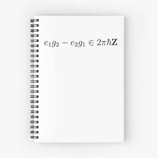 Item preview, Dirac quantization condition, quantum physics designed and sold by NoetherSym.